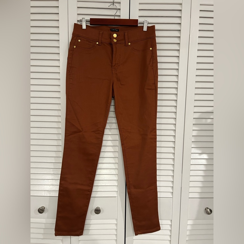 IMAN rust colored  jeggings- size 12